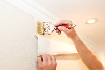 Pose de papier peint à Berg — revêtements muraux et toiles de verre